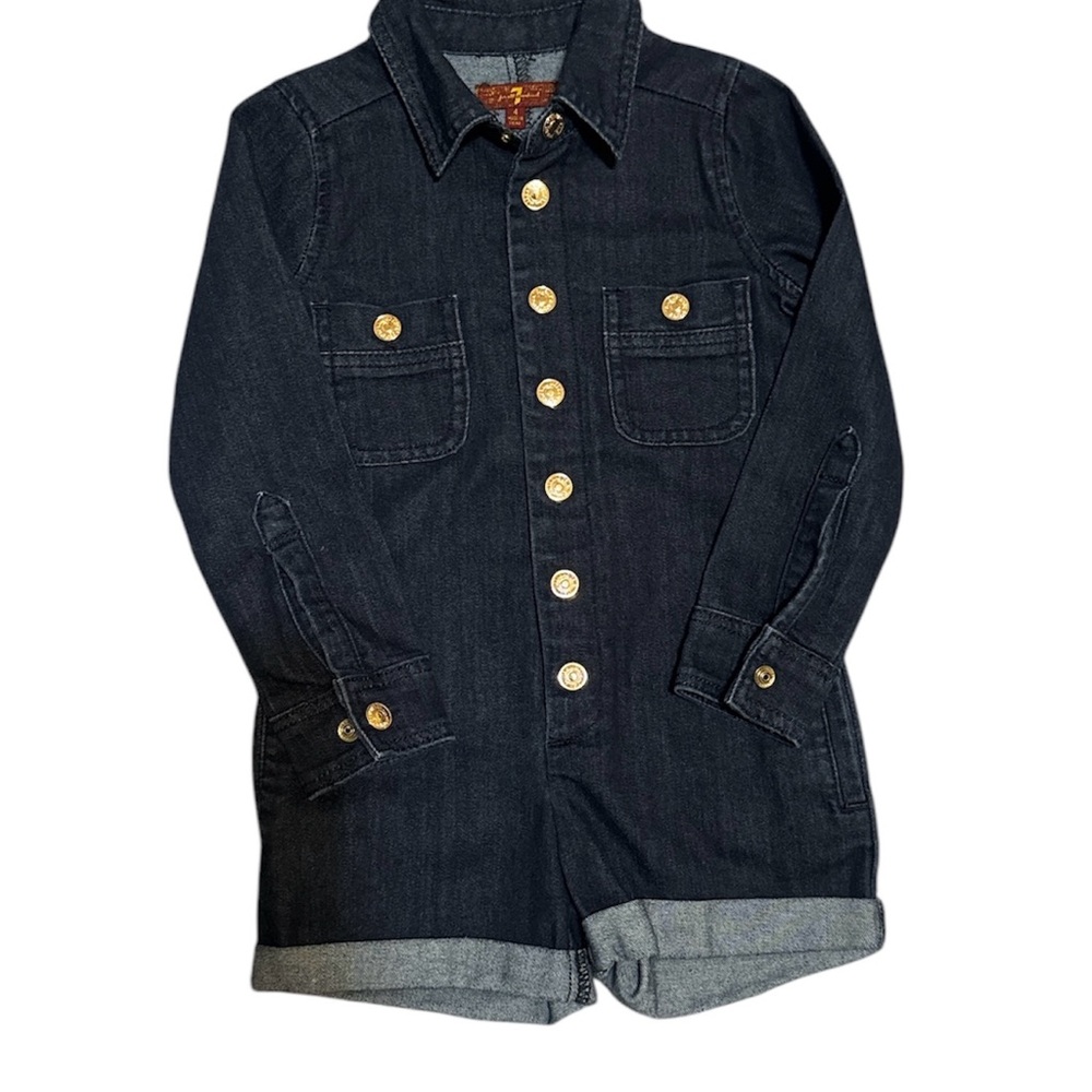 Girls denim jumpsuit